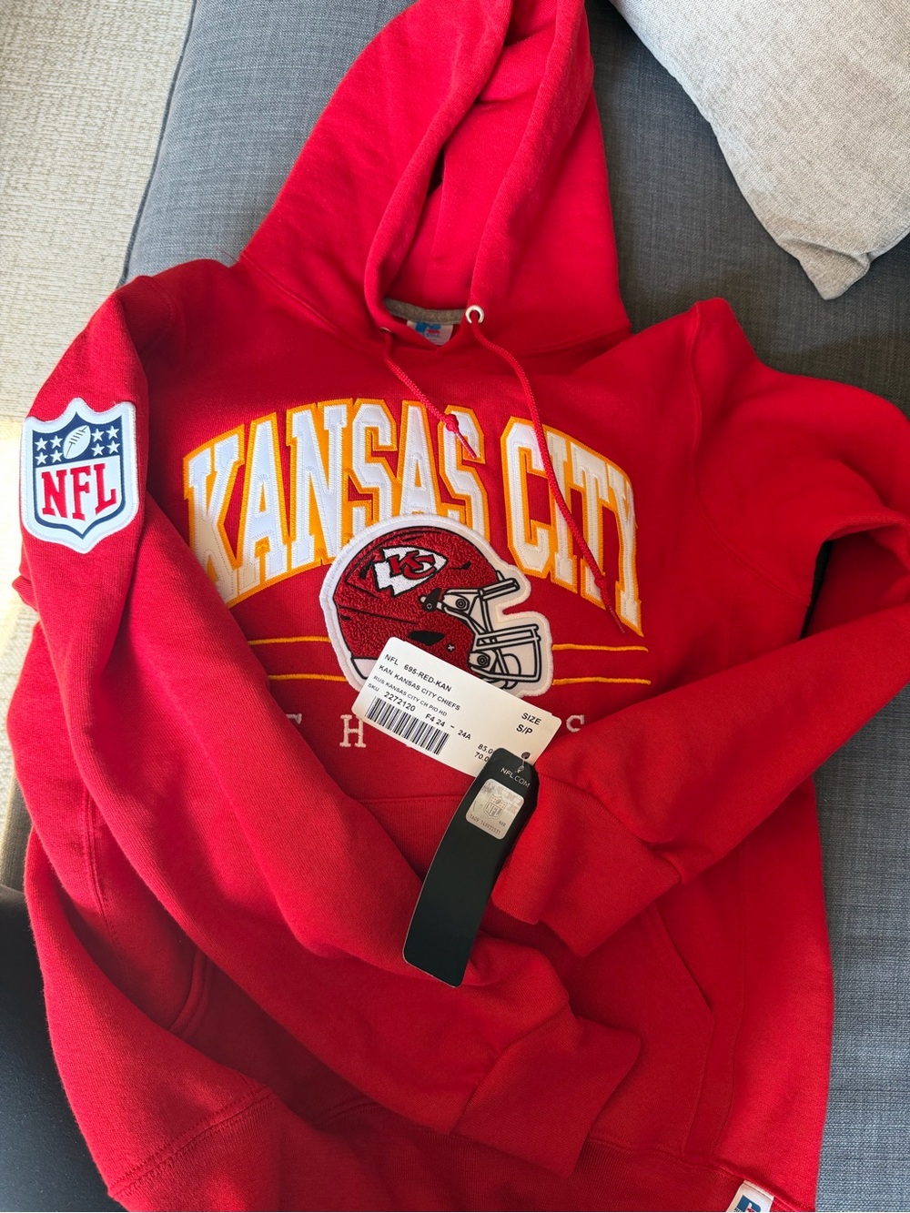 NFL Kansas City Chiefs Red Crewneck Hoodie